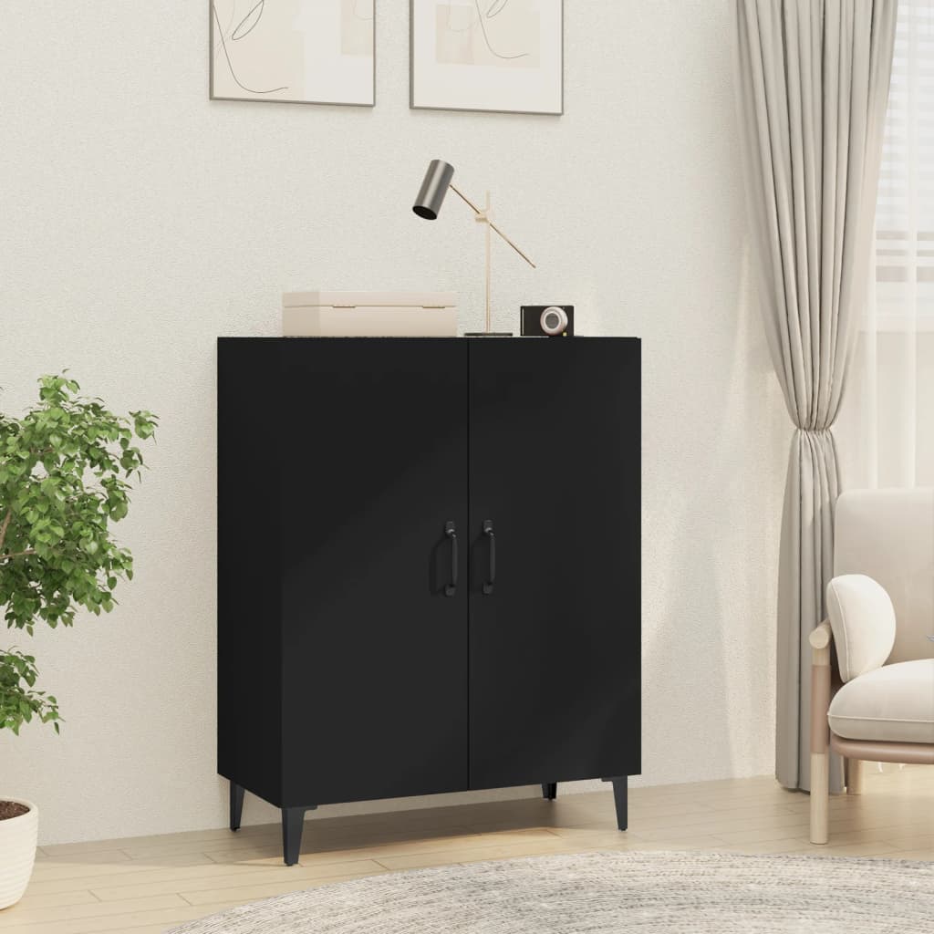 Skjenk Svart 70X34X90 Cm Konstruert Tre