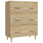 Skjenk Sonoma Eik 70X34X90 Cm Konstruert Tre