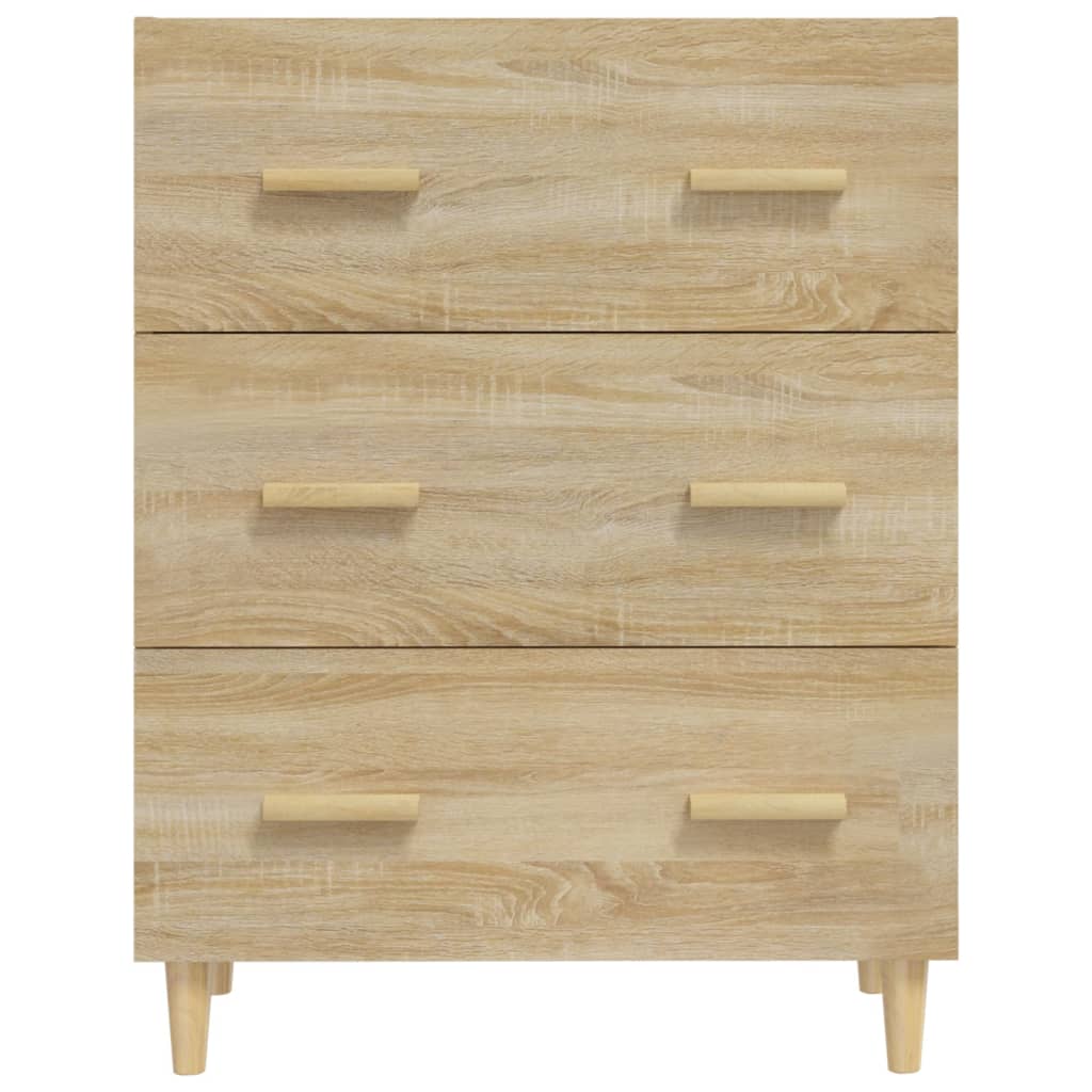 Skjenk Sonoma Eik 70X34X90 Cm Konstruert Tre