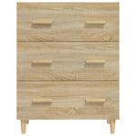 Skjenk Sonoma Eik 70X34X90 Cm Konstruert Tre