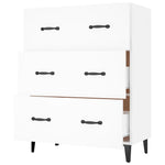 Skjenk Hvit 69,5X34X90 Cm Konstruert Tre