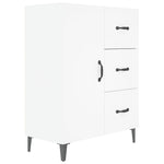 Skjenk Hvit 69,5X34X90 Cm Konstruert Tre
