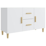 Skjenk Hvit 100X36X60 Cm Konstruert Tre