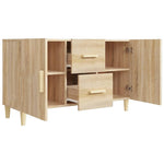 Skjenk Sonoma Eik 100X36X60 Cm Konstruert Tre