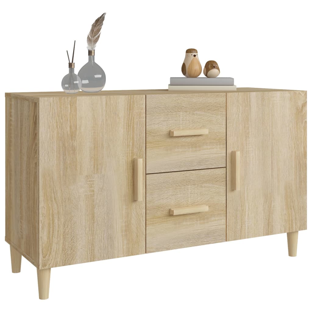 Skjenk Sonoma Eik 100X36X60 Cm Konstruert Tre
