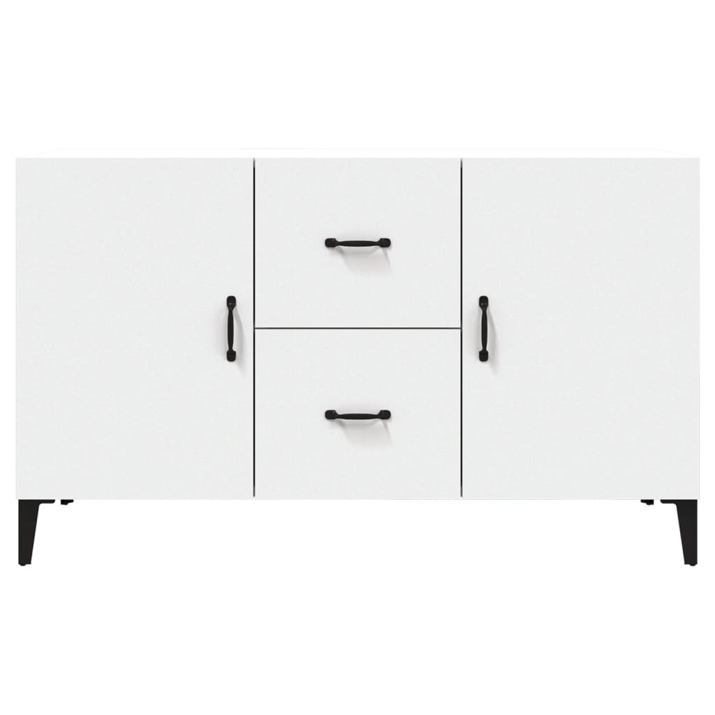 Skjenk Hvit 100X36X60 Cm Konstruert Tre