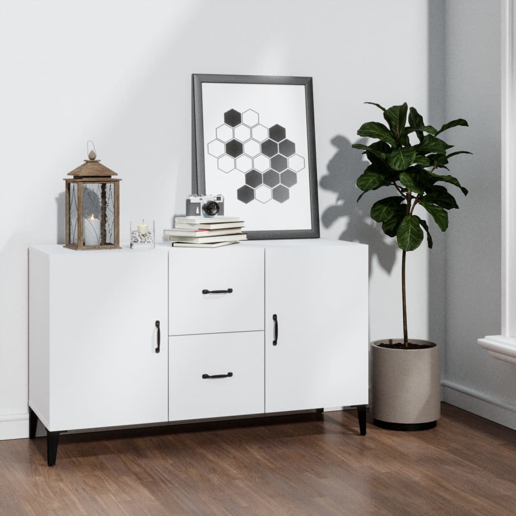 Skjenk Hvit 100X36X60 Cm Konstruert Tre