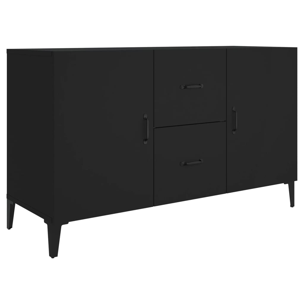 Skjenk Svart 100X36X60 Cm Konstruert Tre
