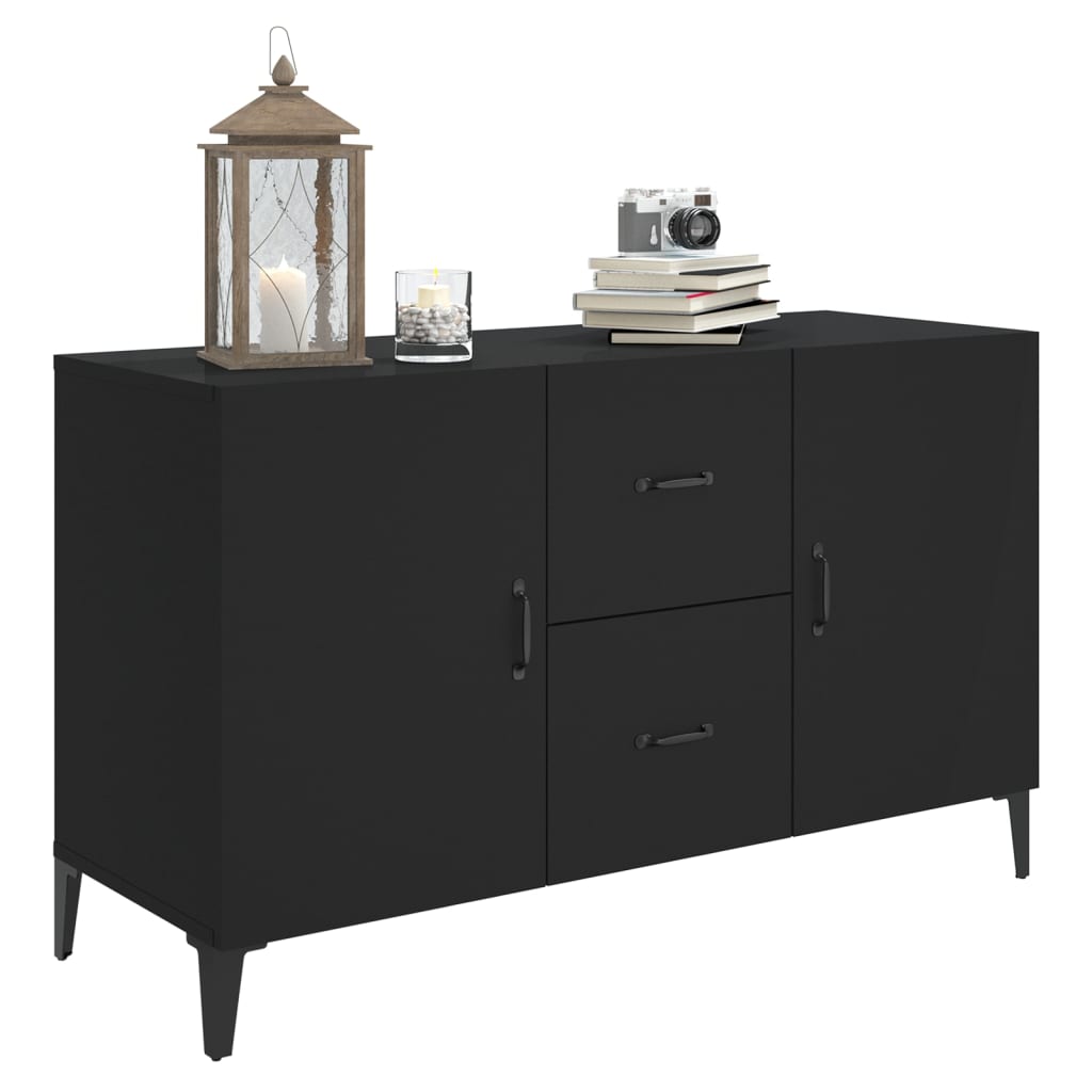 Skjenk Svart 100X36X60 Cm Konstruert Tre