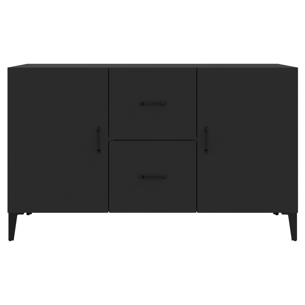 Skjenk Svart 100X36X60 Cm Konstruert Tre
