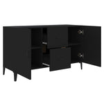 Skjenk Svart 100X36X60 Cm Konstruert Tre