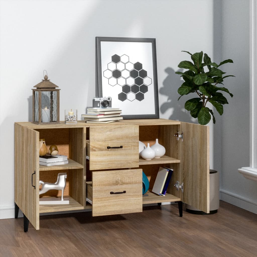 Skjenk Sonoma Eik 100X36X60 Cm Konstruert Tre