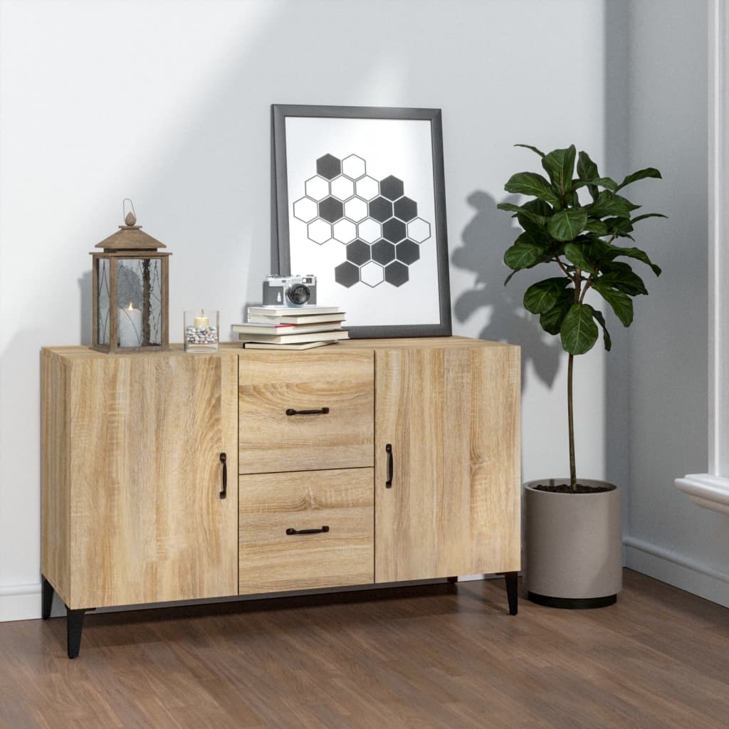 Skjenk Sonoma Eik 100X36X60 Cm Konstruert Tre