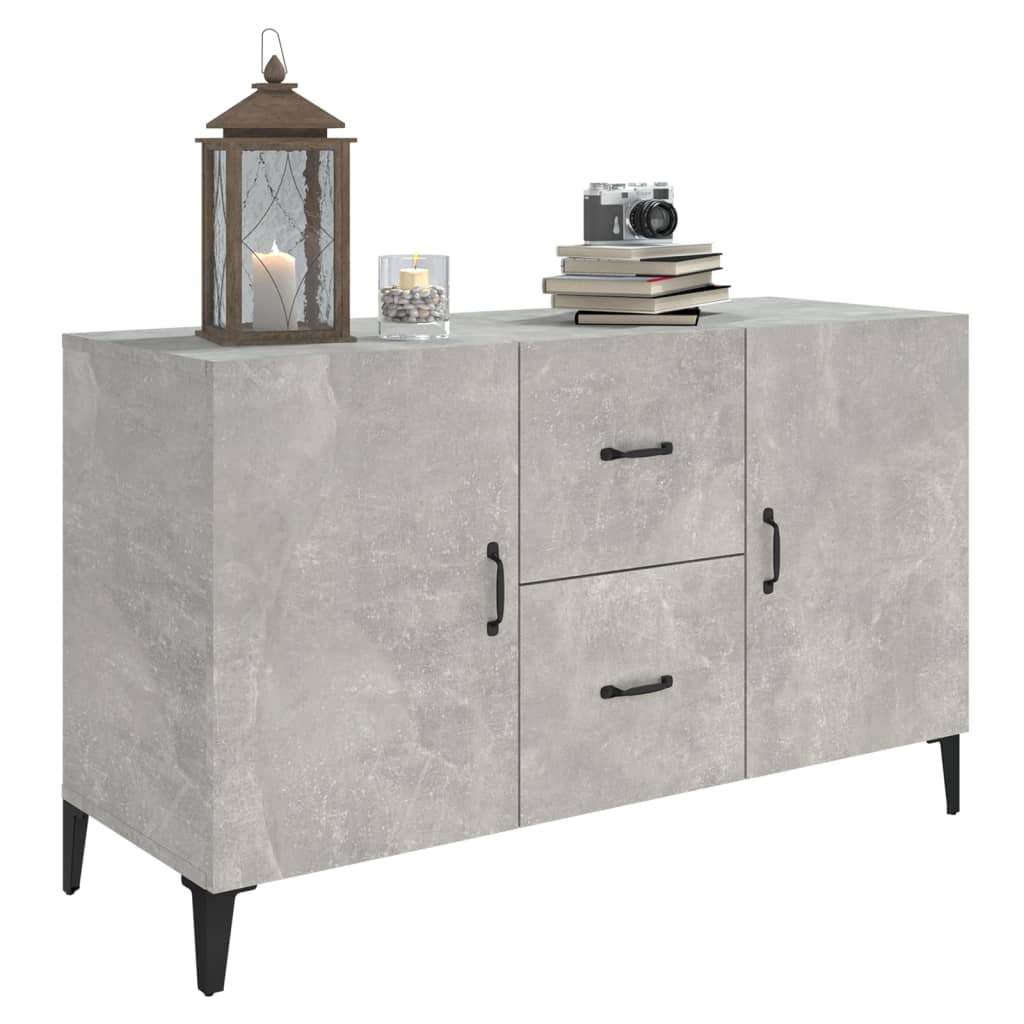 Skjenk Betonggrå 100X36X60 Cm Konstruert Tre