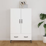 Highboard Hvit 70X31X115 Cm Konstruert Tre