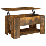Salongbord Røkt Eik 79X49X41 Cm Konstruert Tre