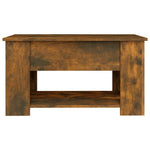 Salongbord Røkt Eik 79X49X41 Cm Konstruert Tre