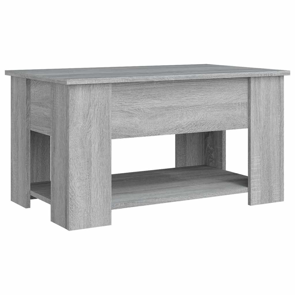 Salongbord Grå Sonoma 79X49X41 Cm Konstruert Tre