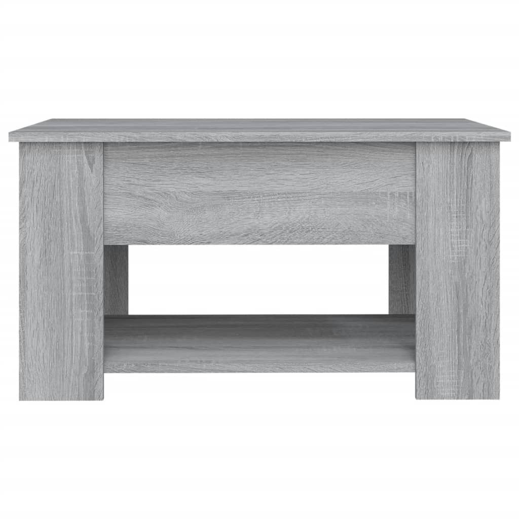 Salongbord Grå Sonoma 79X49X41 Cm Konstruert Tre