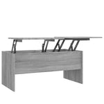 Salongbord Grå Sonoma 102X50,5X46,5 Cm Konstruert Tre