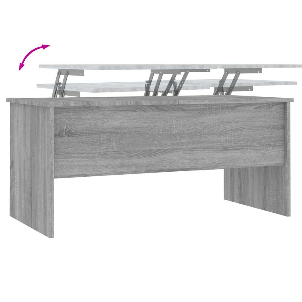Salongbord Grå Sonoma 102X50,5X46,5 Cm Konstruert Tre