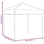 Sammenleggbart Festtelt Gråbrun 2X2 M
