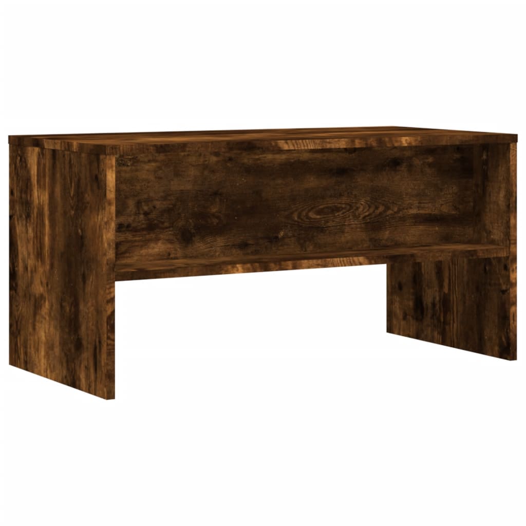 Tv-Benk Røkt Eik 80X40X40 Cm Konstruert Tre