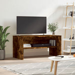 Tv-Benk Røkt Eik 80X40X40 Cm Konstruert Tre