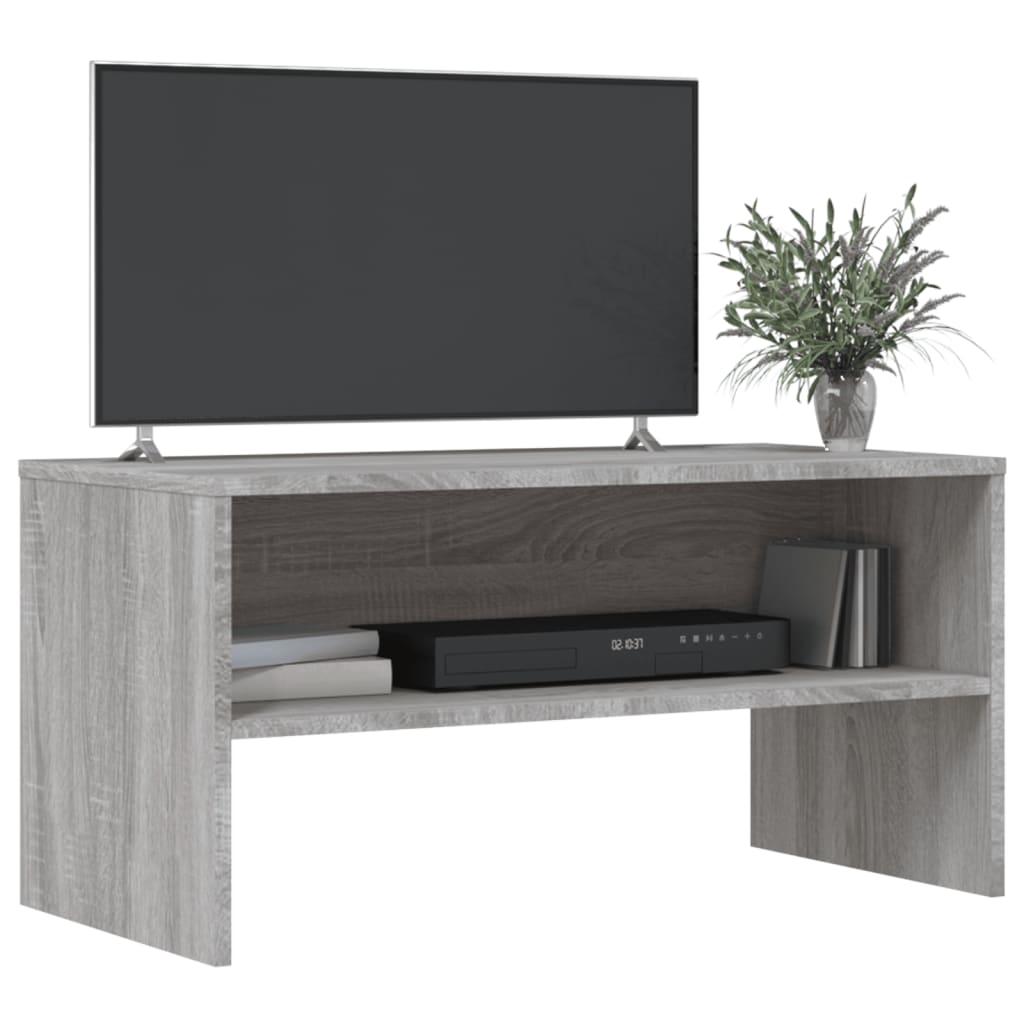 Tv-Benk Grå Sonoma 80X40X40 Cm Konstruert Tre