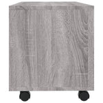 Tv-Benk Med Hjul Grå Sonoma 90X35X35 Cm Konstruert Tre