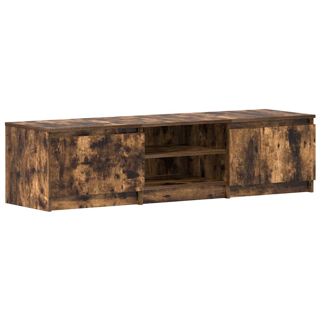 Tv-Benk Røkt Eik 140X40X35,5 Cm Konstruert Tre