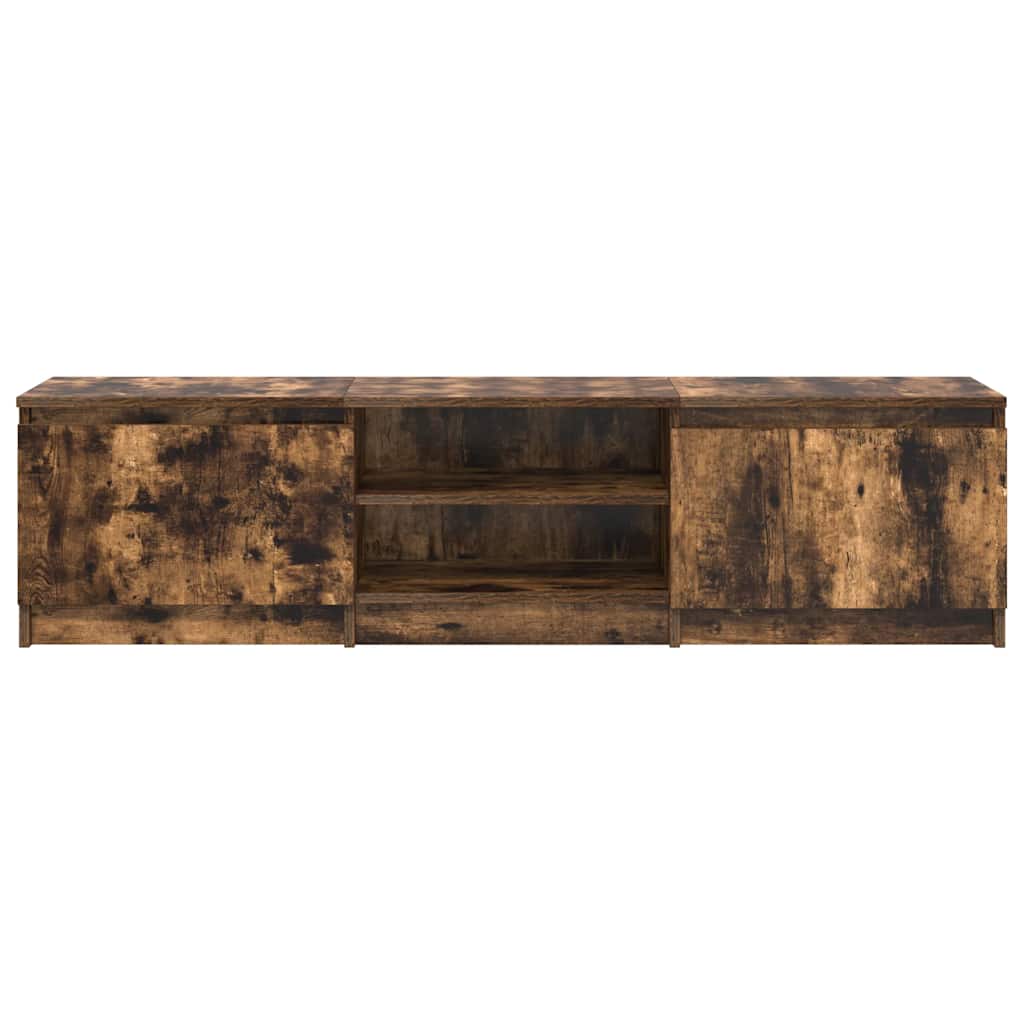 Tv-Benk Røkt Eik 140X40X35,5 Cm Konstruert Tre