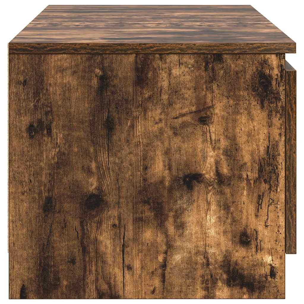 Tv-Benk Røkt Eik 140X40X35,5 Cm Konstruert Tre