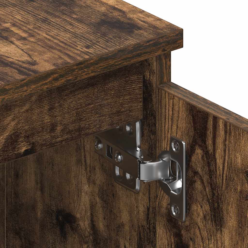 Tv-Benk Røkt Eik 140X40X35,5 Cm Konstruert Tre