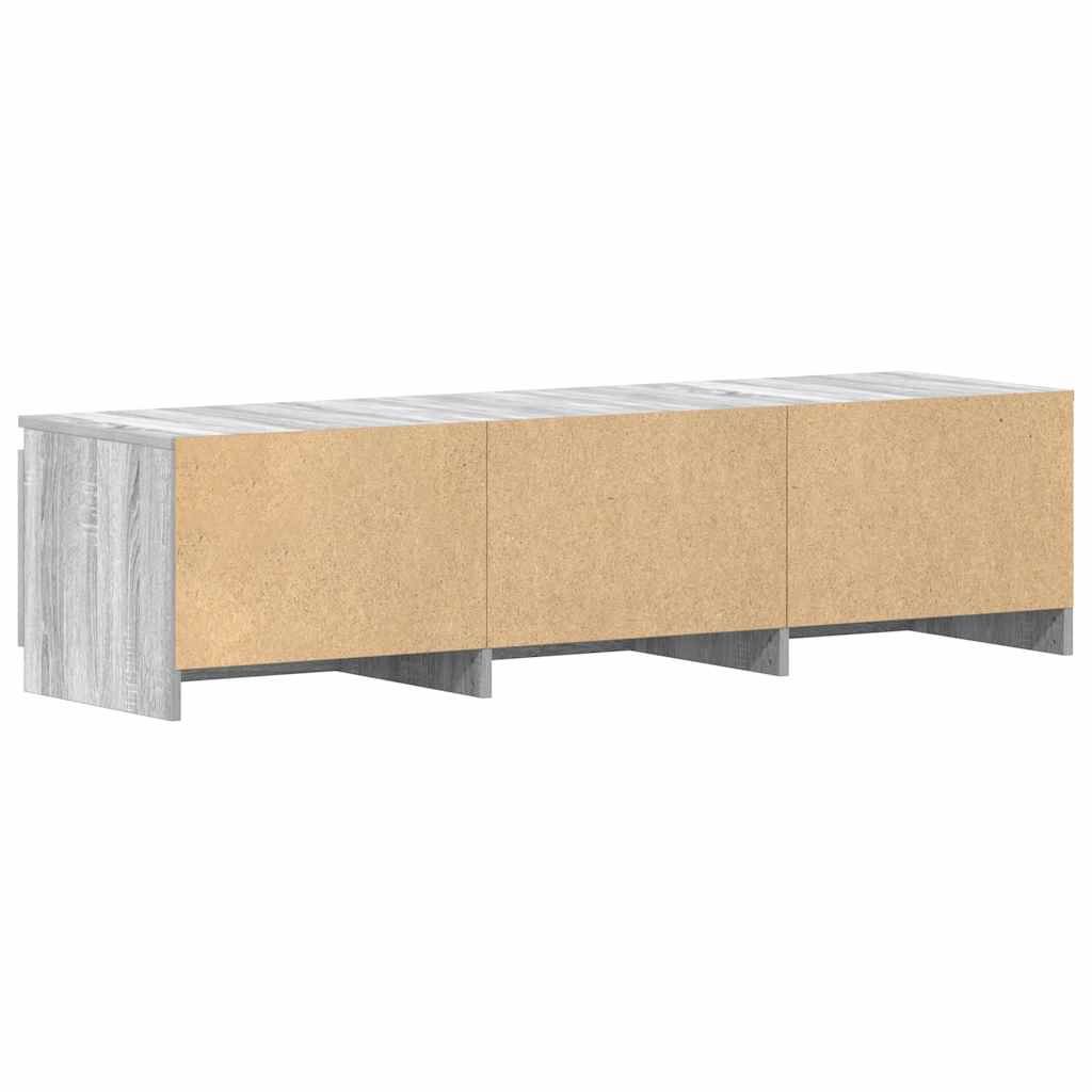Tv-Benk Grå Sonoma 140X40X35,5 Cm Konstruert Tre