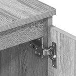 Tv-Benk Grå Sonoma 140X40X35,5 Cm Konstruert Tre
