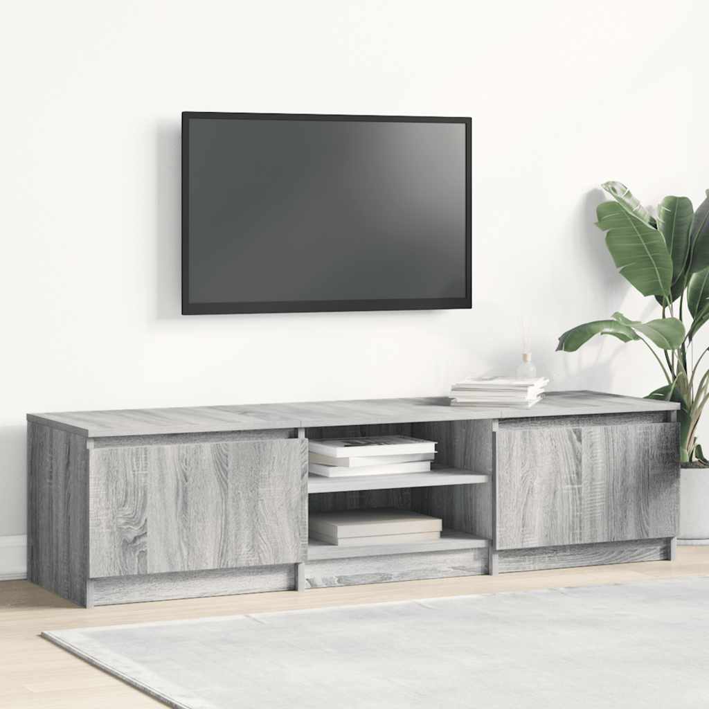 Tv-Benk Grå Sonoma 140X40X35,5 Cm Konstruert Tre