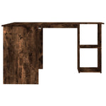 Hjørnepult Røkt Eik 120X140X75 Cm Konstruert Tre