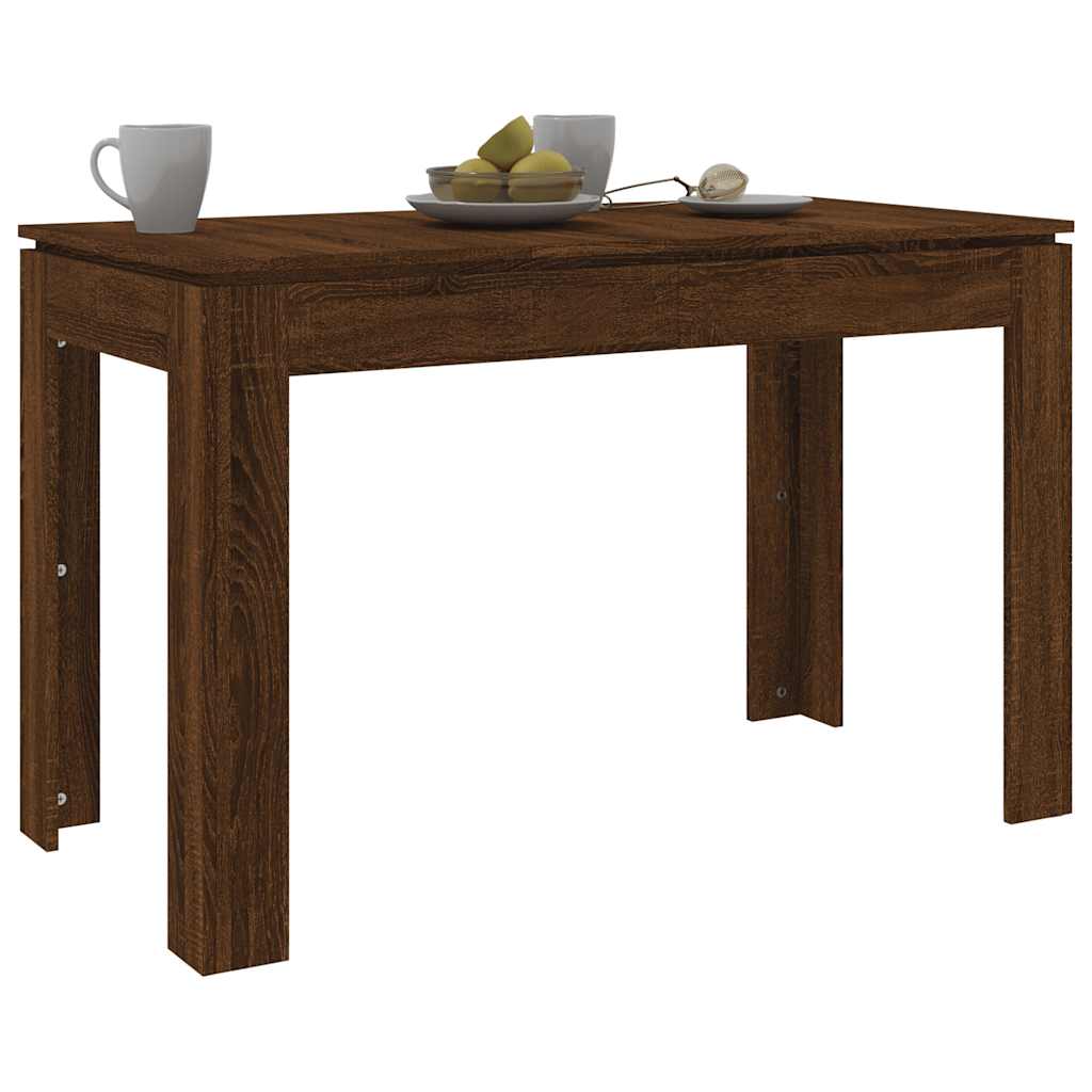 Spisebord Brun Eik 120X60X76 Cm Konstruert Tre