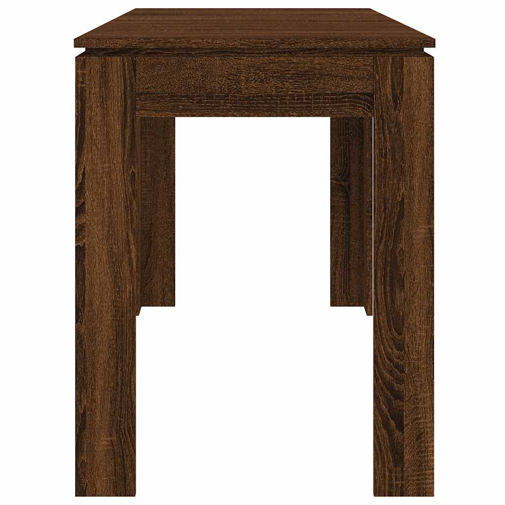 Spisebord Brun Eik 120X60X76 Cm Konstruert Tre