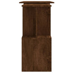Skrivebord Hjørne Brun Eik 200X50X76 Cm Konstruert Tre