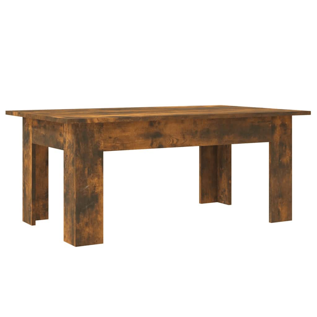 Salongbord Røkt Eik 100X60X42 Cm Konstruert Tre