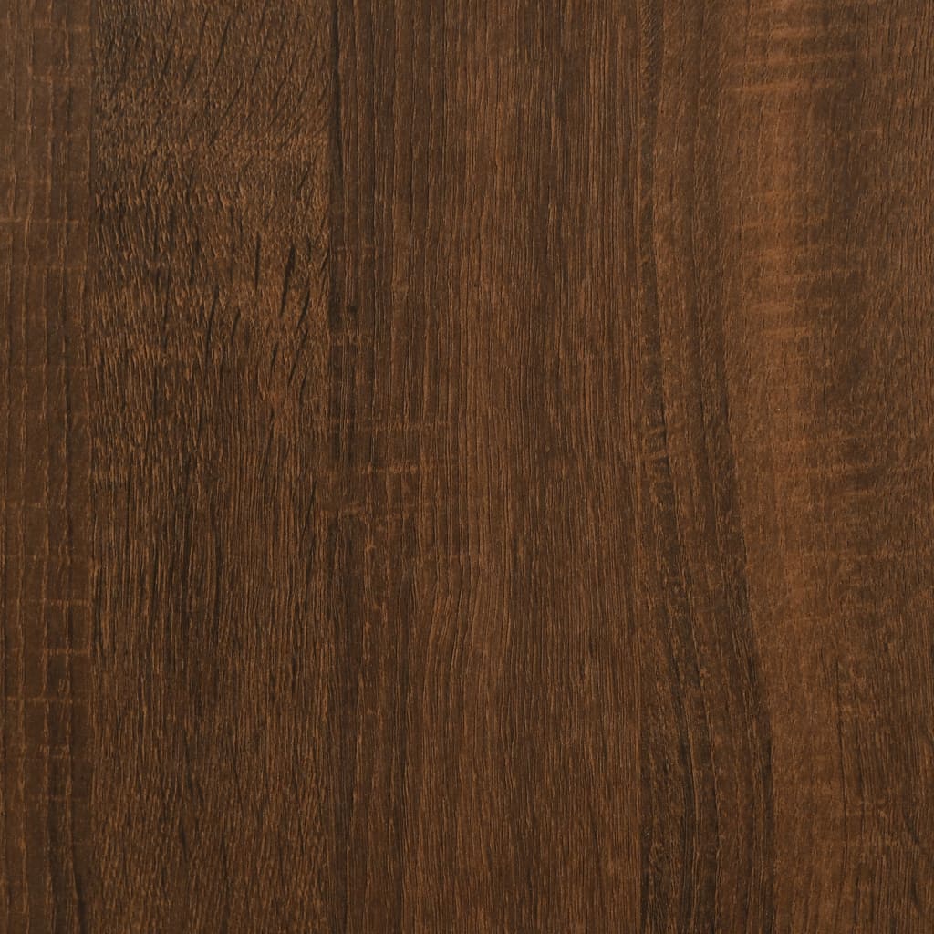 Hjørnepult Brun Eik 145X100X76 Cm Konstruert Tre