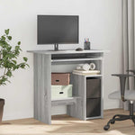 Skrivebord Grå Sonoma 80X45X74 Cm Konstruert Tre