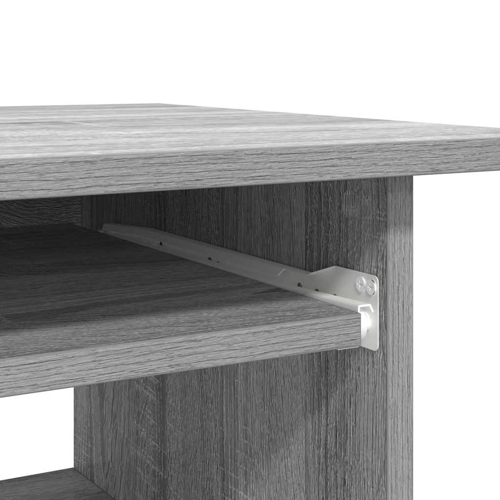 Skrivebord Grå Sonoma 80X45X74 Cm Konstruert Tre