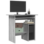 Skrivebord Grå Sonoma 80X45X74 Cm Konstruert Tre