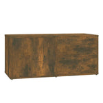 Tv-Benk Røkt Eik 80X34X36 Cm Konstruert Tre