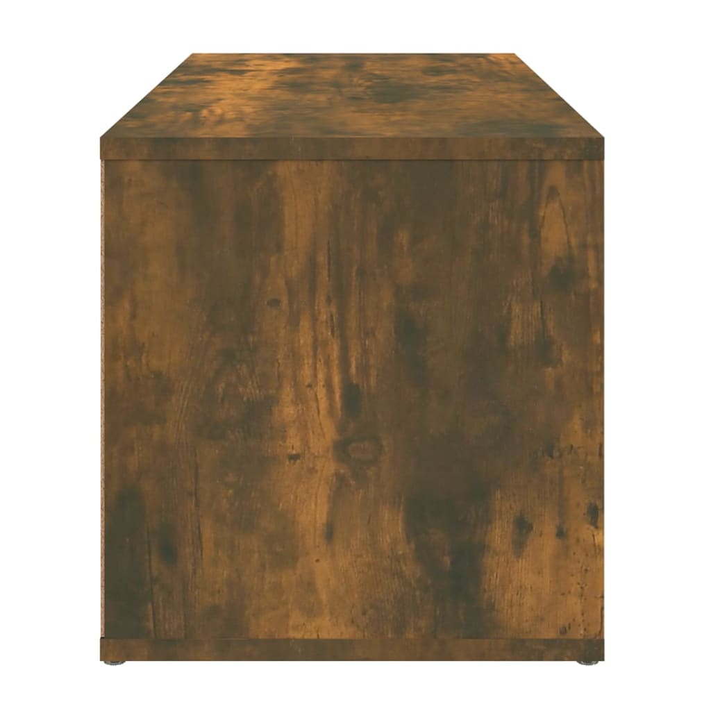 Tv-Benk Røkt Eik 80X34X36 Cm Konstruert Tre