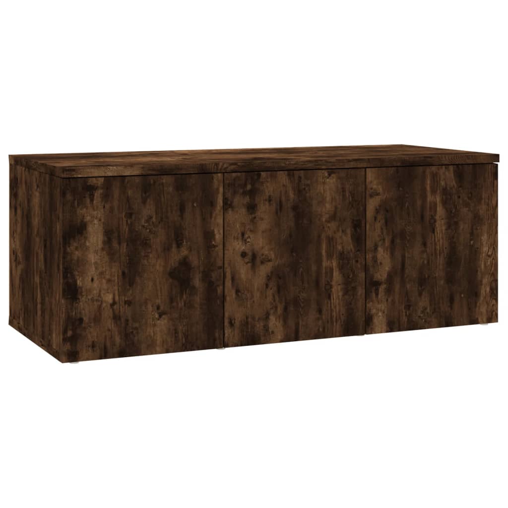 Tv-Benk Røkt Eik 80X34X30 Cm Konstruert Tre