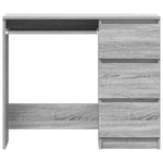 Skrivebord Grå Sonoma 90X45X76 Cm Konstruert Tre